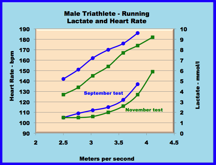 maletriatlete lactate curves for running